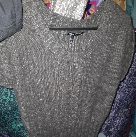 Mac & Jack brown Knit top. - Picture 2 of 16